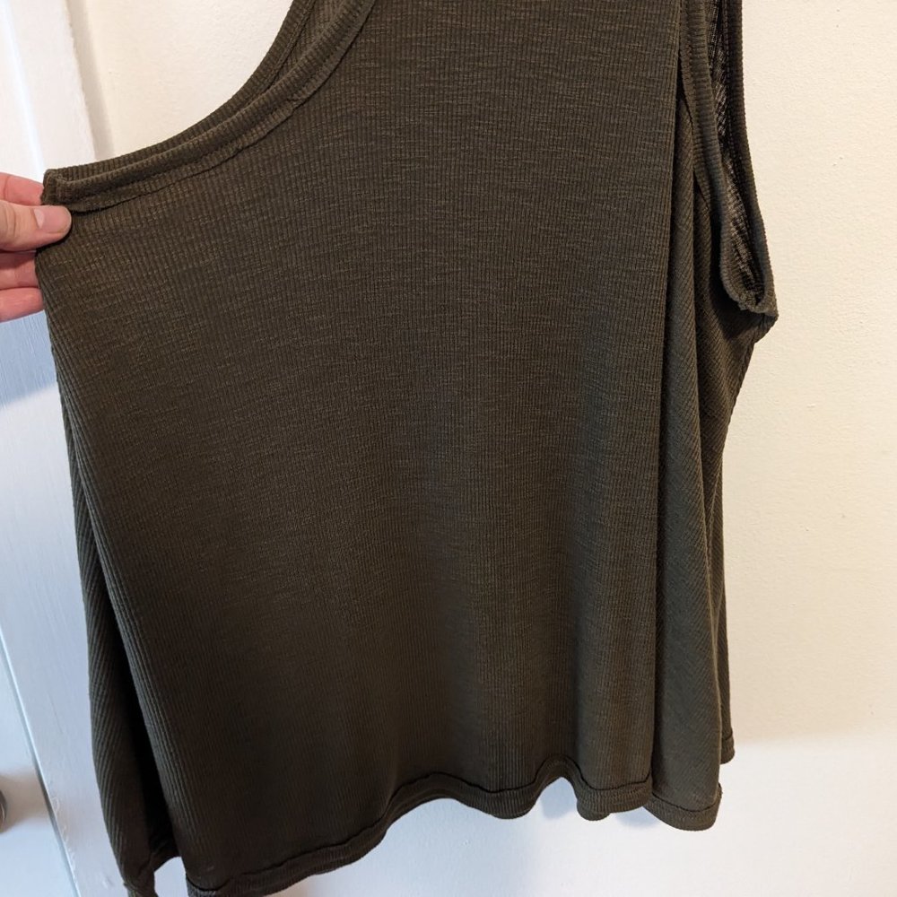FP Intimately Olive Green Ribbed Tank - Picture 8 of 12